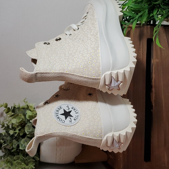 Converse Run Star Hike Hi Platform Daisy Women's Sz: / A03340C - Picture 11 of 14